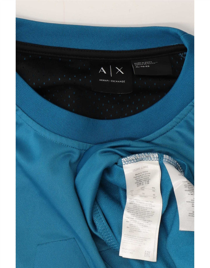 Pulover cu grafică pentru bărbați Armani, XL, poliester, albastru