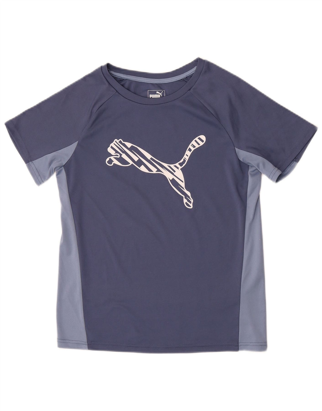 Tricou cu grafic Puma pentru femei Top UK 12 Medium Blue Colorblock Poliester
