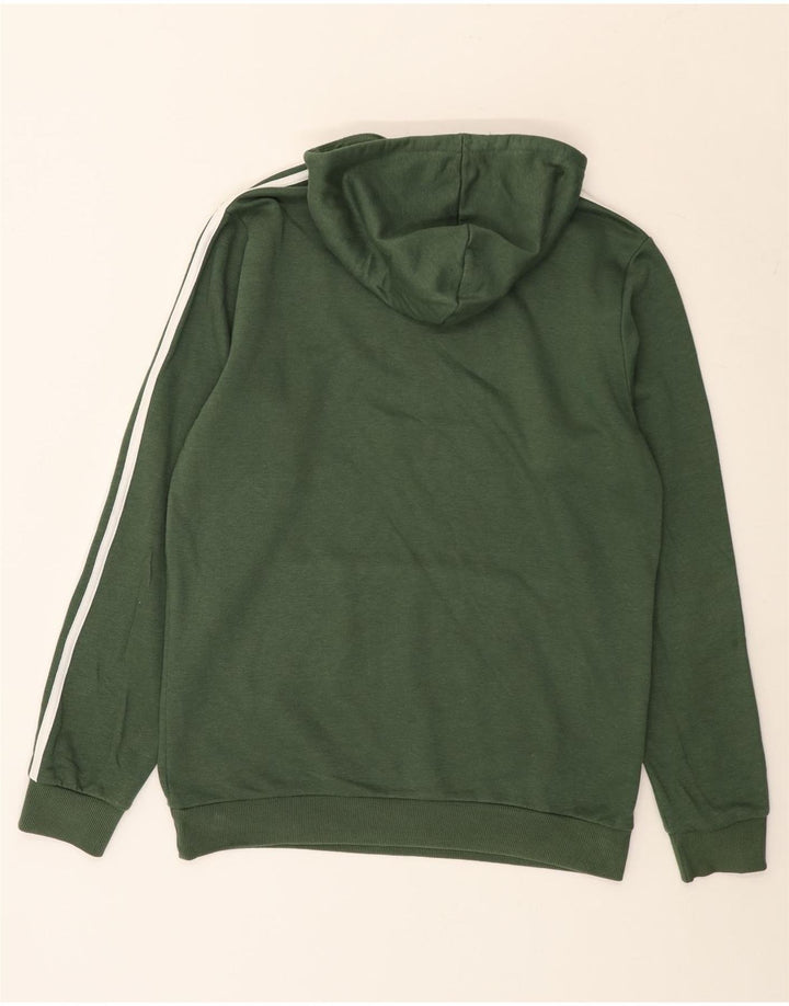 Pulover Adidas pentru bărbați, bumbac verde mediu