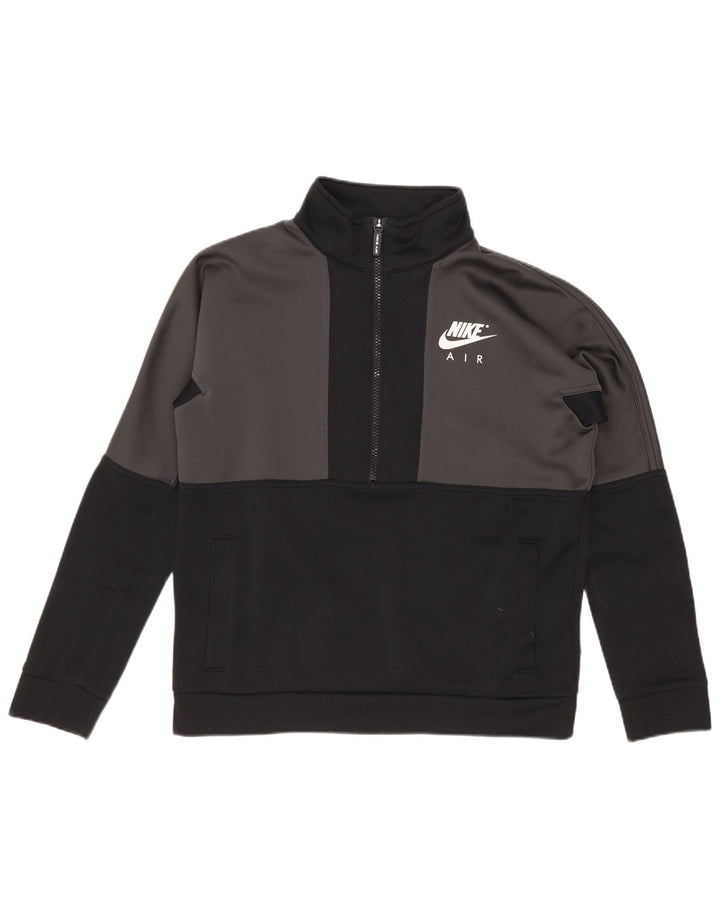 Pulover cu grafic Nike pentru băieți, 12-13 ani, mare, negru, color block