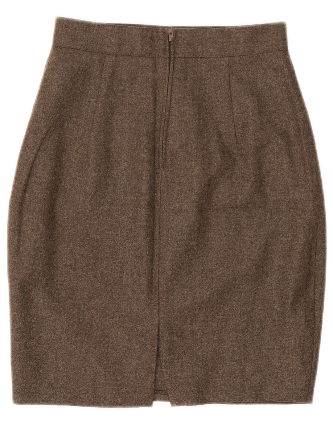 Fusta creion vintage pentru femei IT 40 Small W26 Lână gri