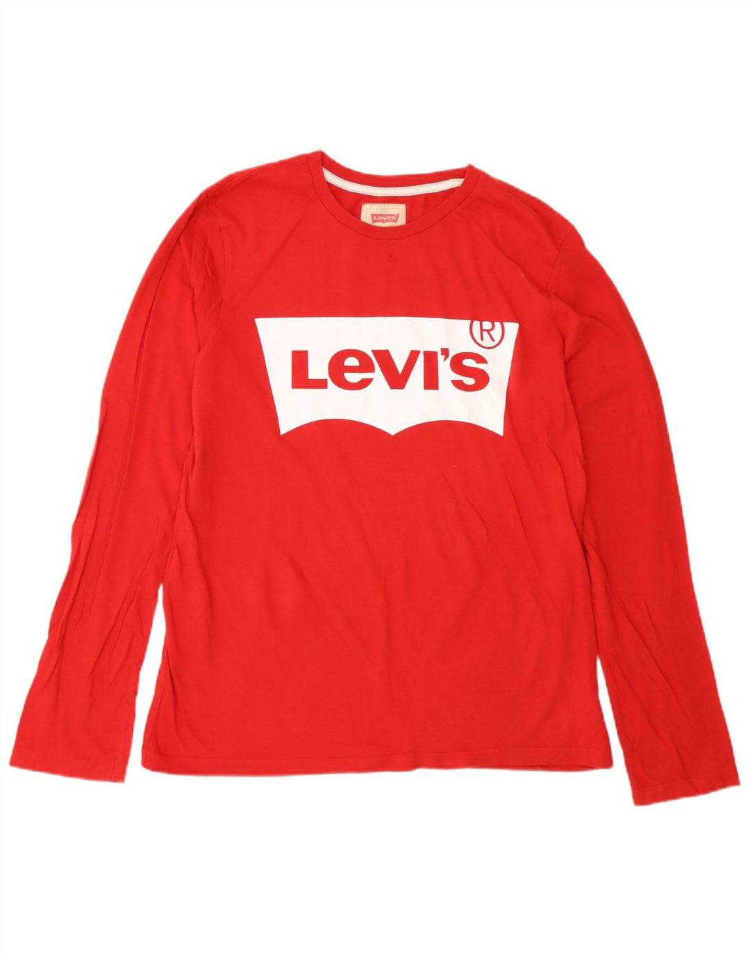 Levi's Boys Graphic Top Maneca Lunga 15-16 Ani Bumbac Roșu