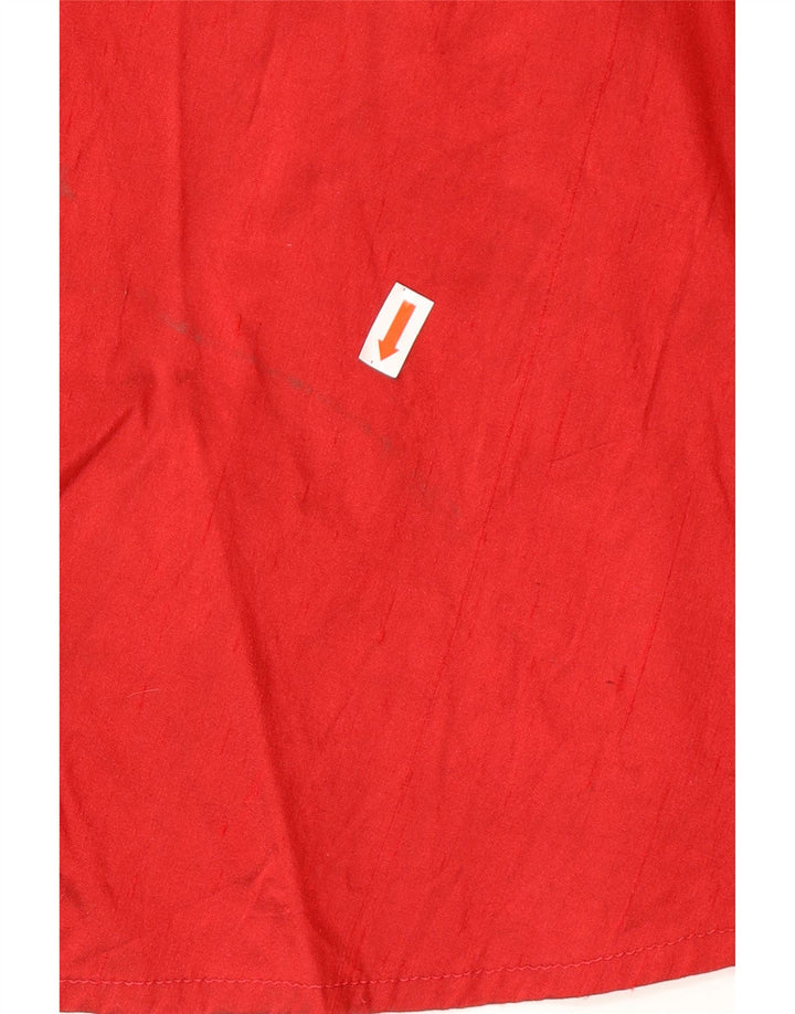 Fusta evazată Midi cu talie înaltă pentru femei Vintage IT 40 Small W26 Red