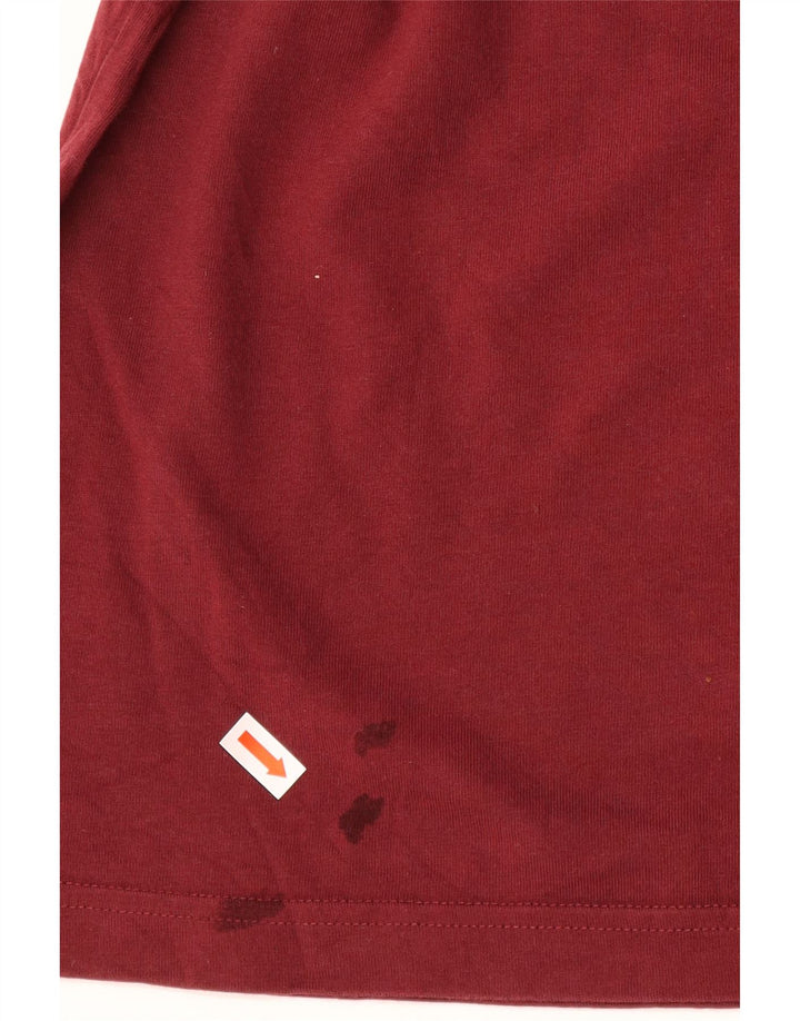 Tricou grafic Calvin Klein pentru bărbați Top din bumbac roșu mediu