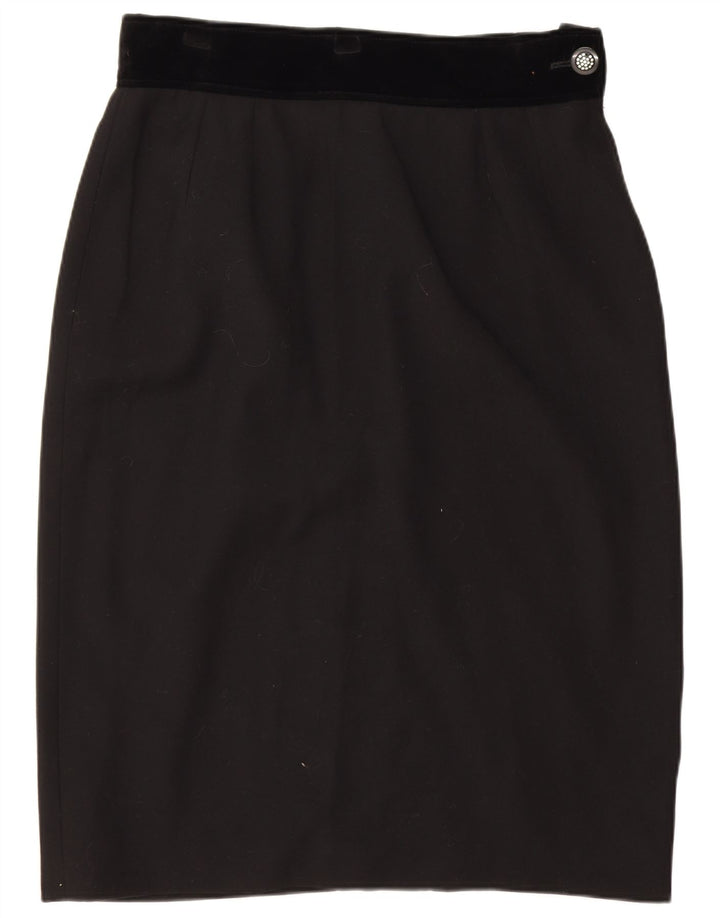 Fusta creion pentru femei Valentino UK 12 Medium W30 Negru