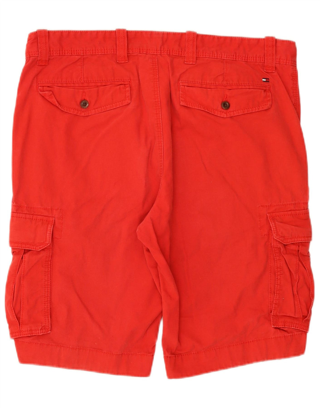TOMMY HILFIGER Pantaloni scurți cargo pentru bărbați W36, bumbac roșu mare