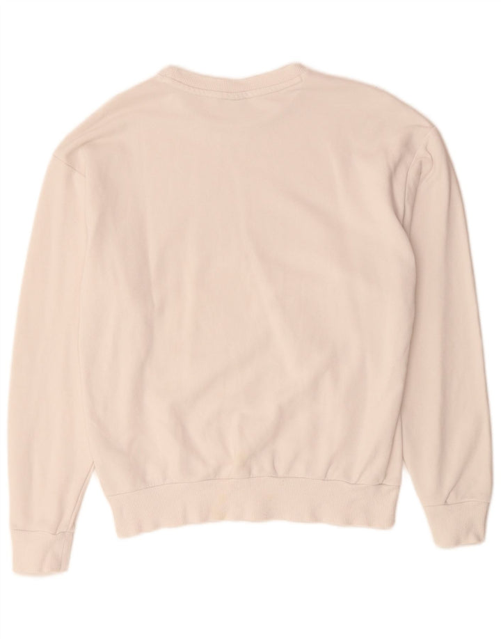 Hanorac grafic pentru bărbați PUMA Jumper mic din bumbac alb