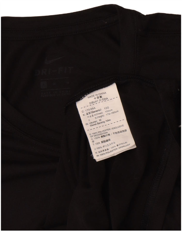 Tricou Nike Dri Fit pentru bărbați Top Mediu Negru Poliester