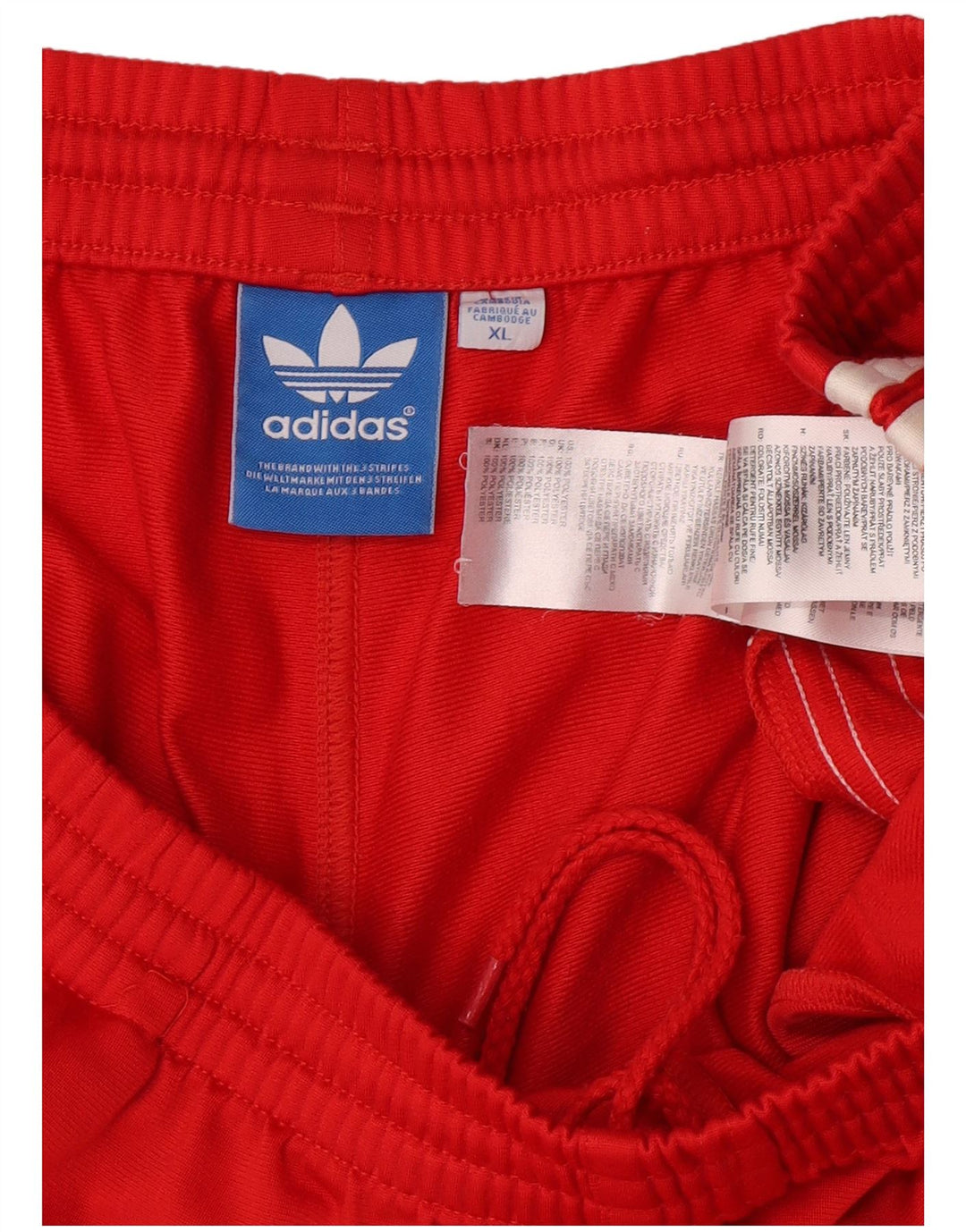 Pantaloni scurți sport pentru bărbați Adidas XL poliester roșu