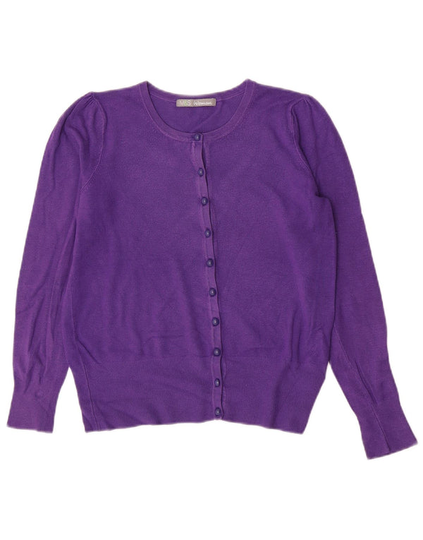 Pulover cardigan pentru femei Marks & Spencer UK 10 Small Viscose violet
