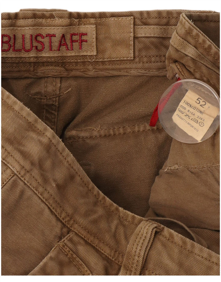 Blustaff Pantaloni Cargo Drepți Bărbați IT 52 XL W38 L34 Bej Bumbac
