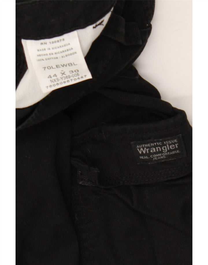 Pantaloni cargo drepti pentru bărbați Wrangler W44 L30 bumbac negru