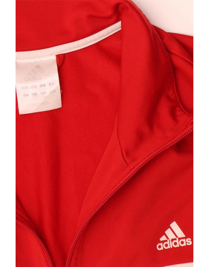 Jachetă de top pentru trening Adidas pentru bărbați, mare, roșu, din poliester