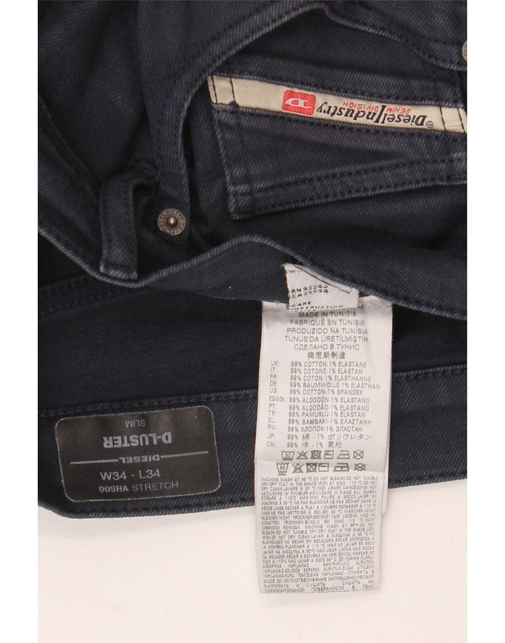 Blugi subțiri D-Luster Diesel pentru bărbați L34 L34 Bumbac bleumarin
