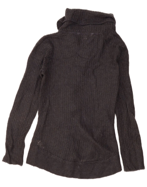 Pulover cardigan pentru femei Fat Face UK 10 Small Gri Acrilic