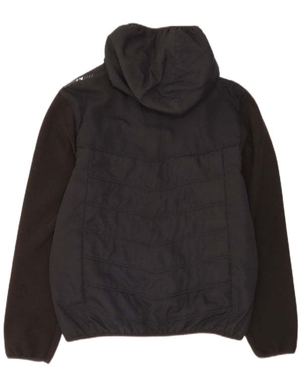 Jachetă de ploaie cu glugă pentru bărbați Ellesse UK 40 Poliester negru mare