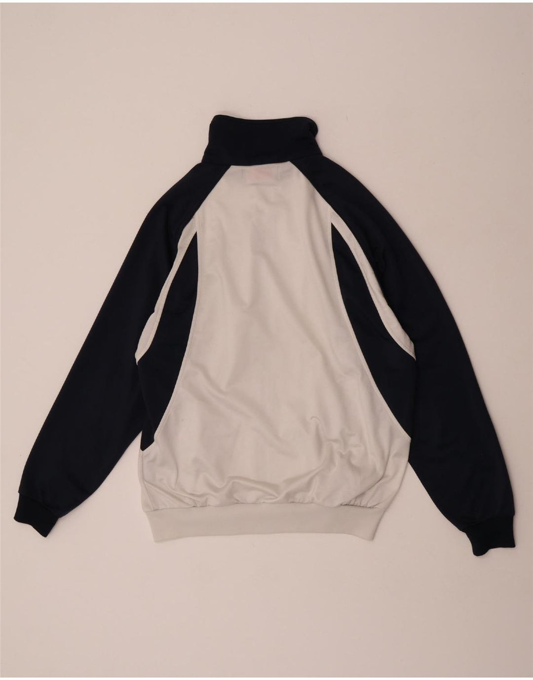 Jachetă de trening pentru bărbați Kappa, alb mediu, poliester bloc de culoare