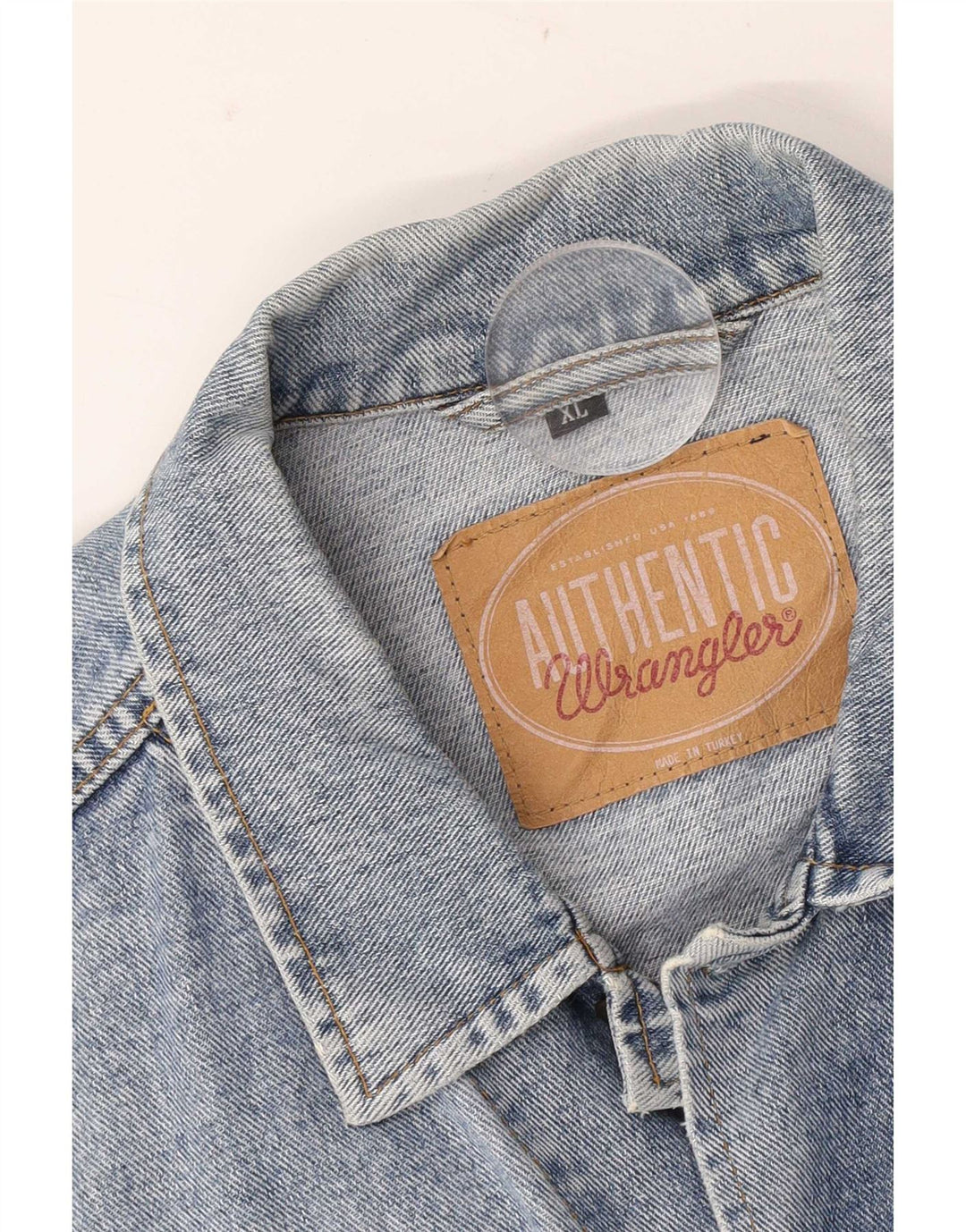 Jachetă de blugi pentru bărbați Wrangler UK 42 XL Albastru