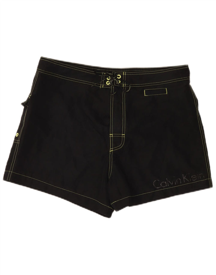 Pantaloni scurți de înot grafic pentru bărbați CALVIN KLEIN, mari, negru