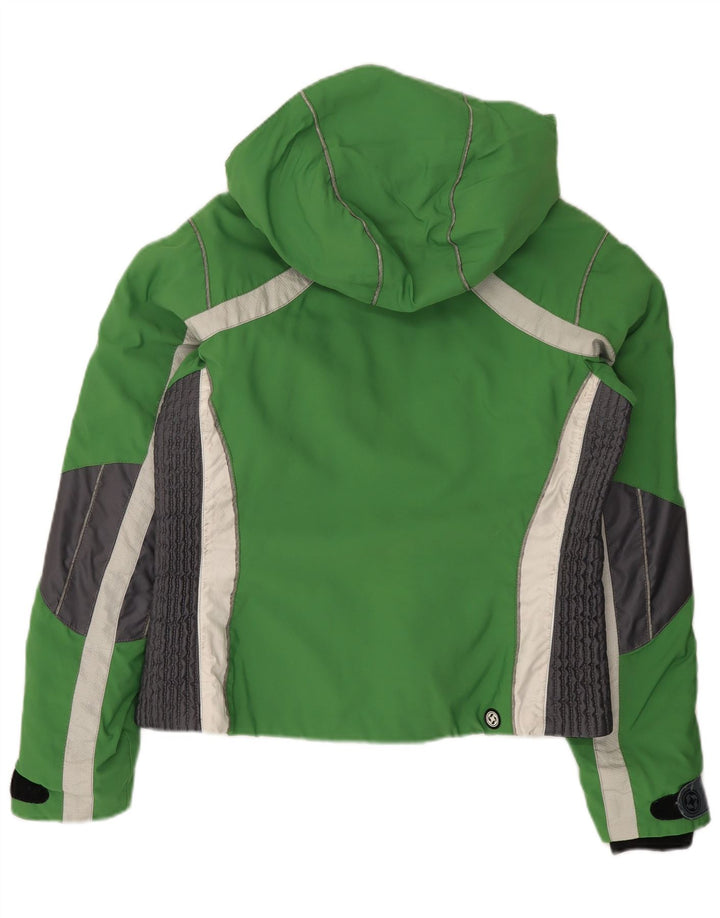 Jachetă de schi cu glugă Colmar pentru femei IT 46 Large Green Colorblock