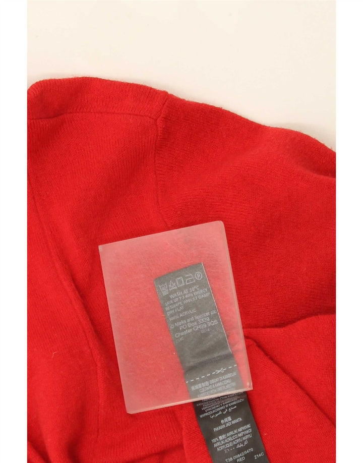 Pulover cardigan deschis pentru femei Marks & Spencer UK 16 Large Red