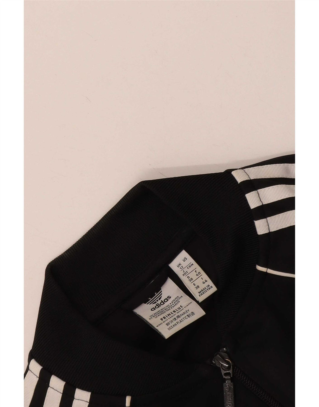 Jachetă de top pentru trening Adidas Prime Blue pentru femei UK 12 Medium Black