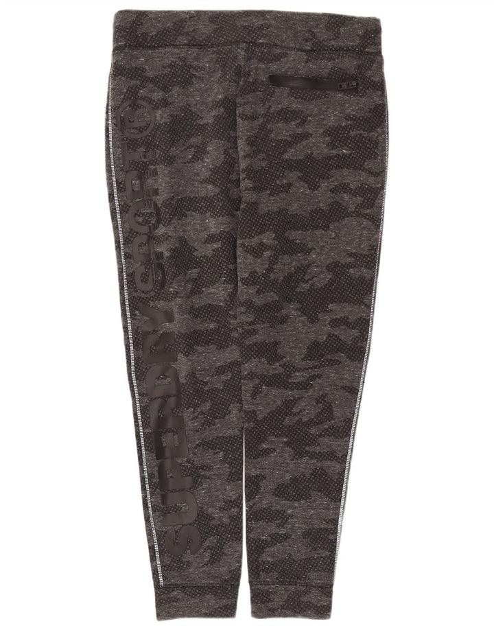 Trening complet cu grafic Superdry pentru femei UK 18 XL poliester camuflaj gri