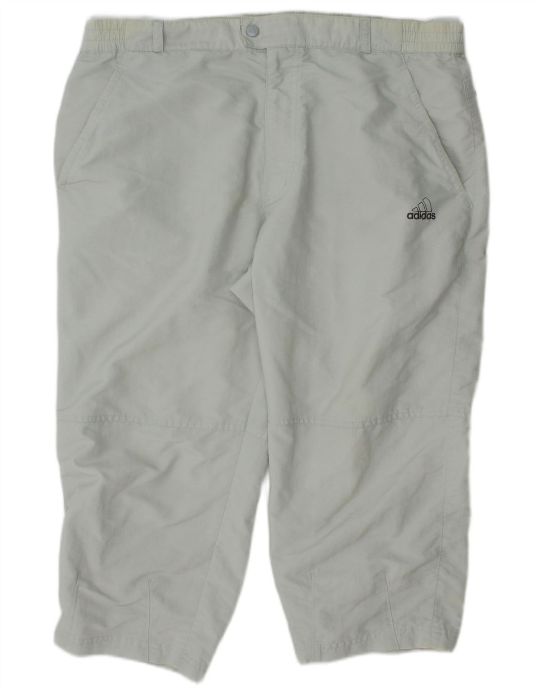 Pantaloni capri drepti pentru bărbați Adidas W34 L21 poliamidă alb