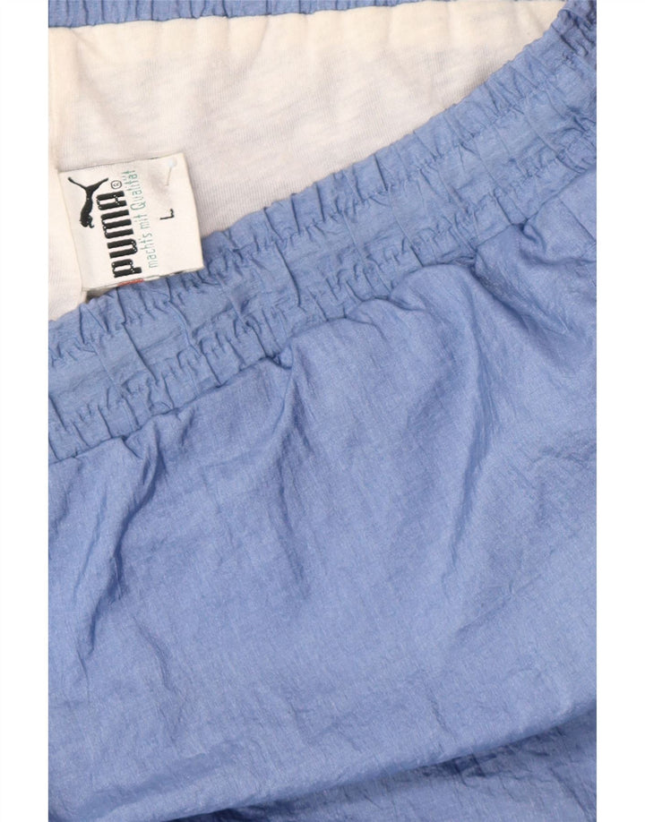 Pantaloni de trening Puma pentru bărbați Joggeri mari, albastru, poliester color bloc
