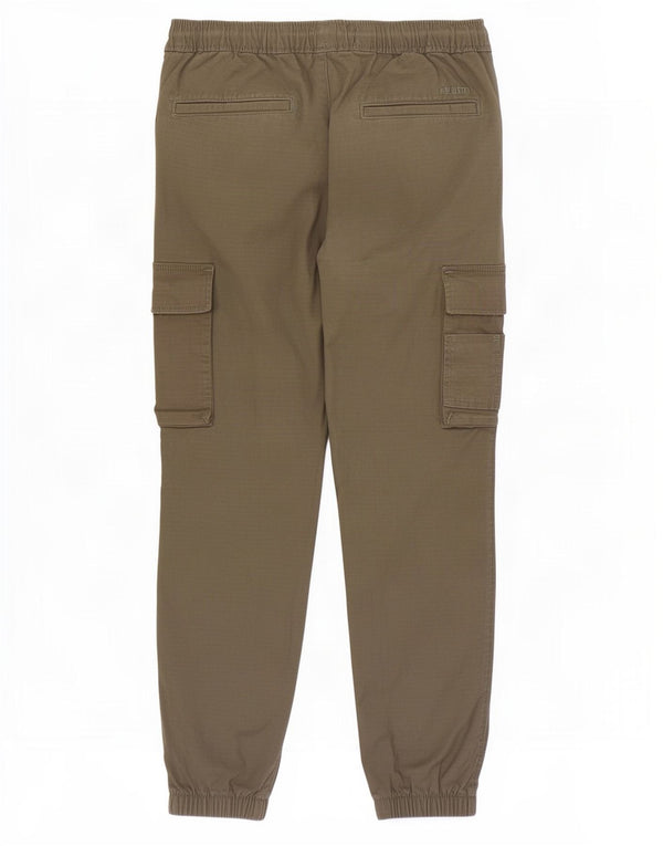 Pantaloni cargo Hollister Mens Joggers Medium W32 L28 Khaki Bumbac