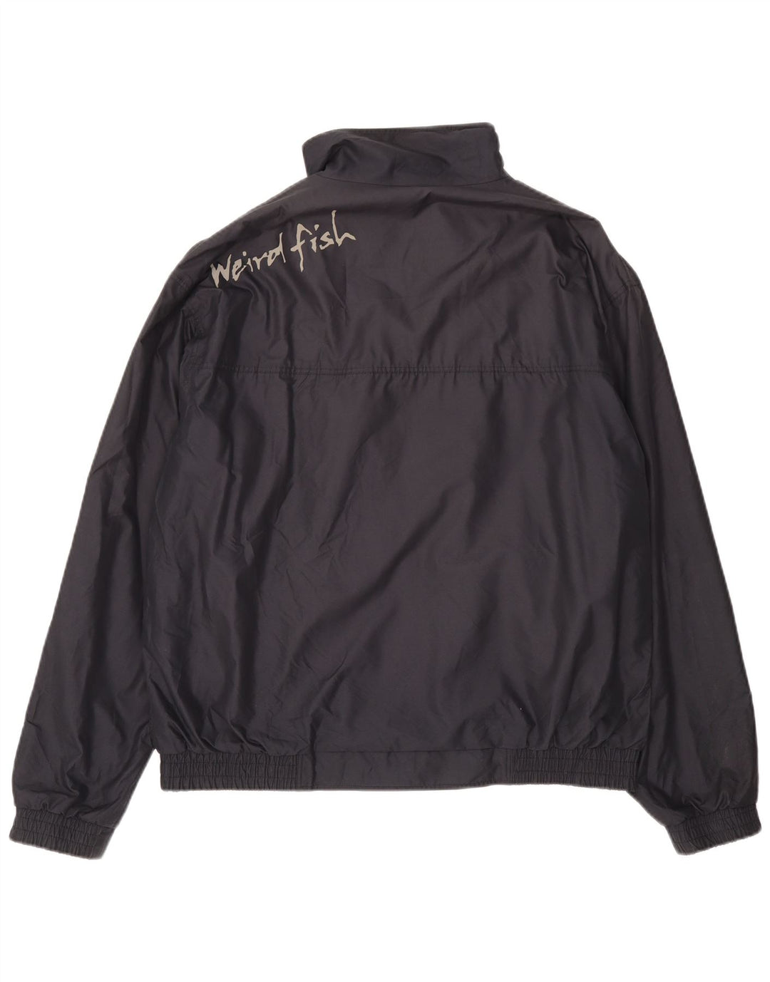 Jachetă Windbreaker cu grafică pentru bărbați Weird Fish UK 44 2XL Poliester bleumarin