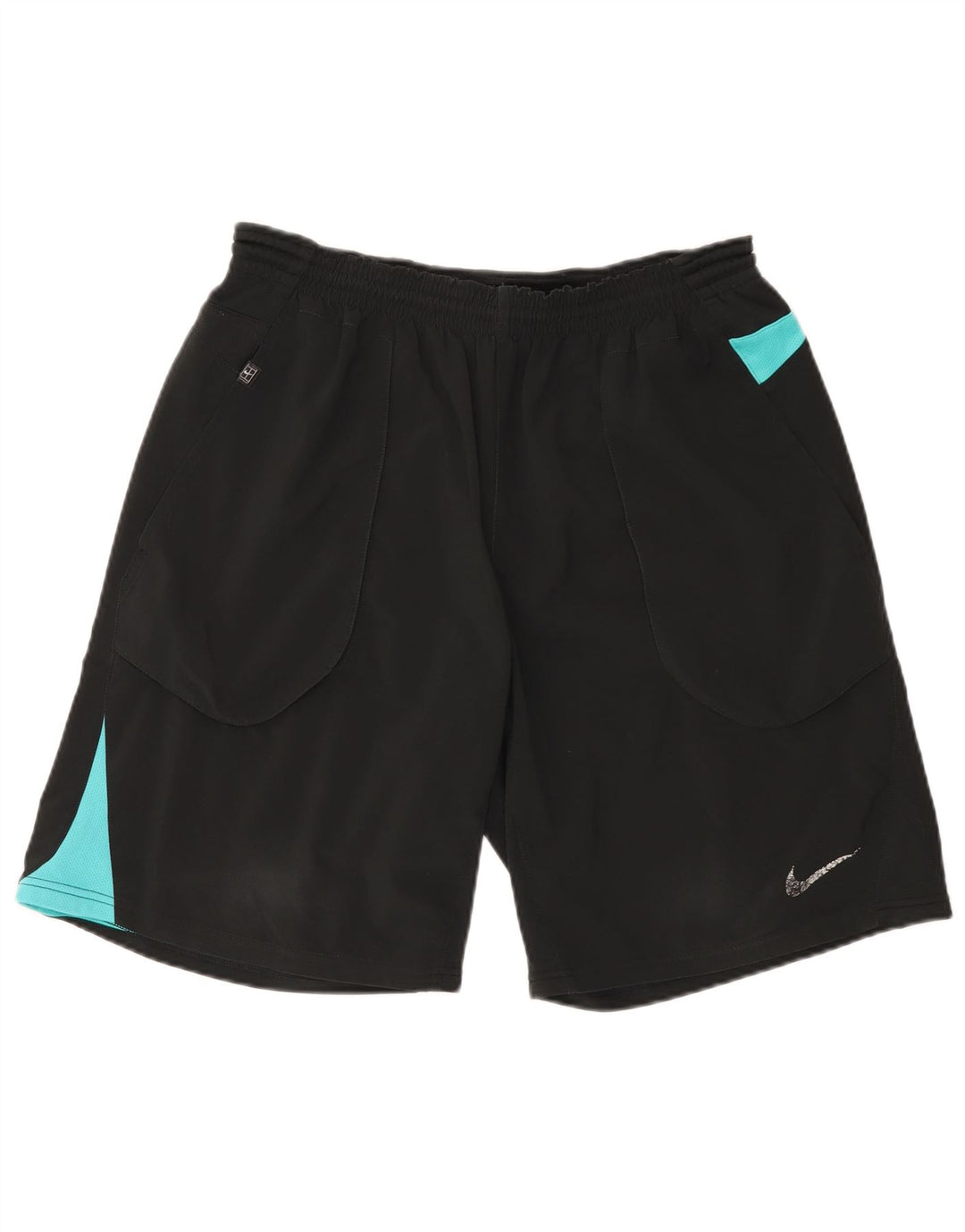 Pantaloni scurți sport Nike pentru bărbați, mari, negru, poliester color bloc