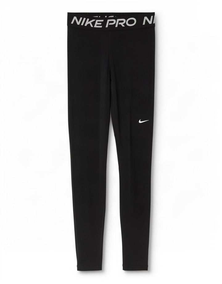 Leggings Nike Dri Fit Graphic pentru femei UK 12 Poliester mediu negru