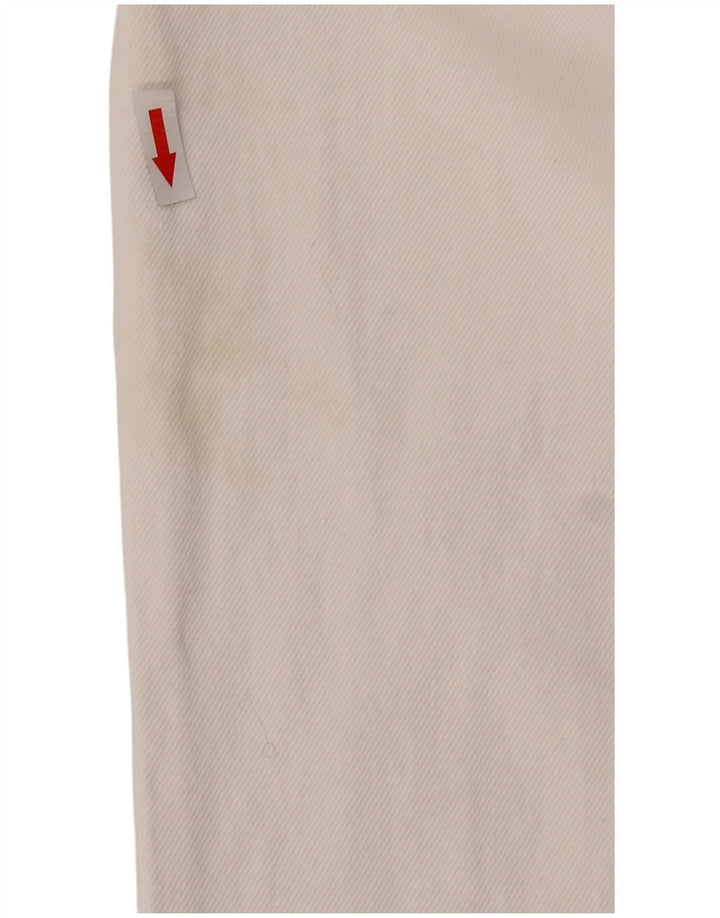 Salopetă de denim pentru femei Zara UK 14, mare, alb, bumbac