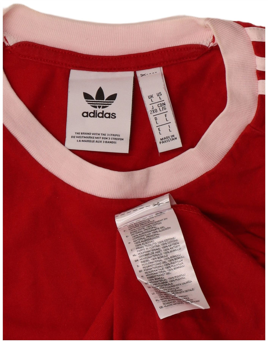 Tricou Adidas bărbătesc mare, roșu, bumbac