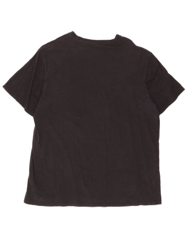 Tricou Ted Baker pentru bărbați Top mare din bumbac negru