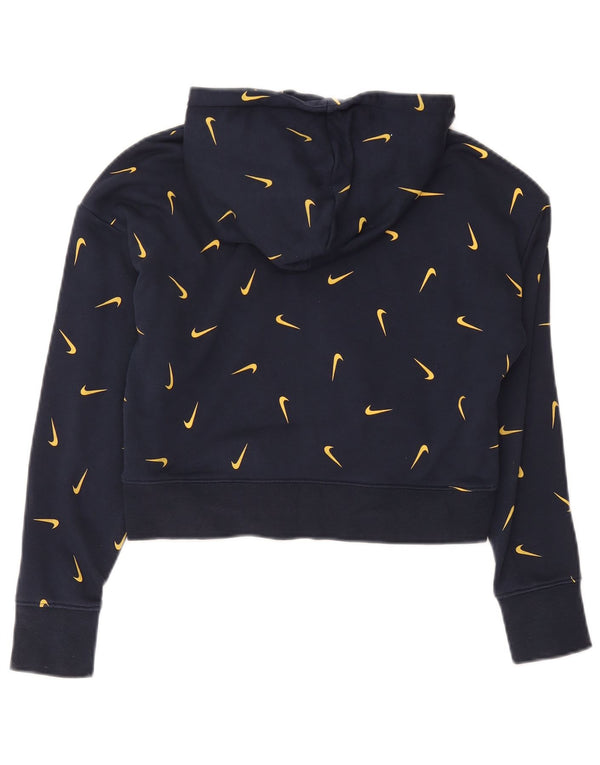 Jumper Nike Fete Graphic Crop Hoodie 13-14 ani XL Bumbac bleumarin