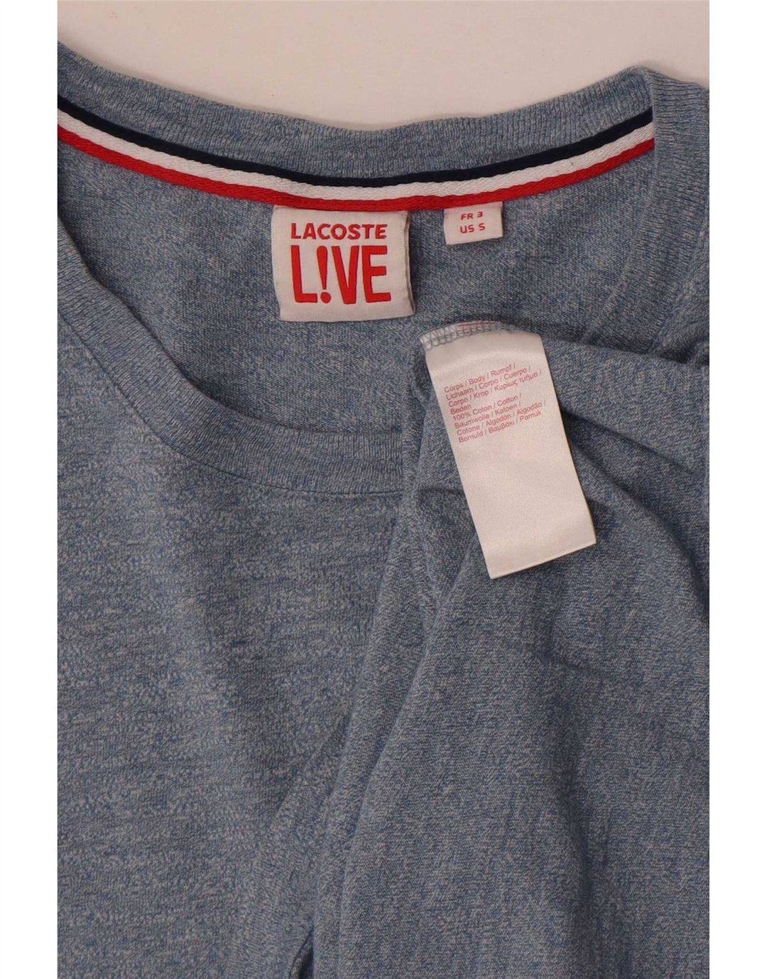 Tricou Lacoste Bărbați Top Marimea 3 Mic Albastru