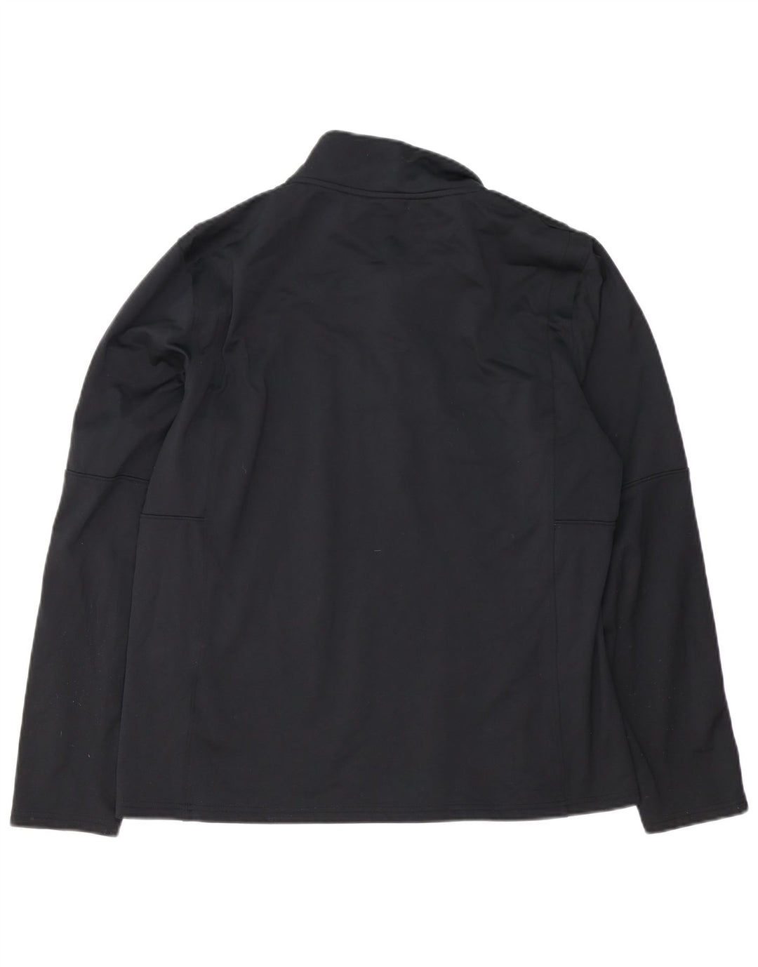 Top de trening Under Armour pentru bărbați, cu fermoar și gât, poliester negru