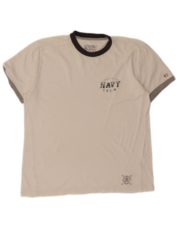 Tricou grafic pentru bărbați Champion Top XL, alb, bloc de culoare