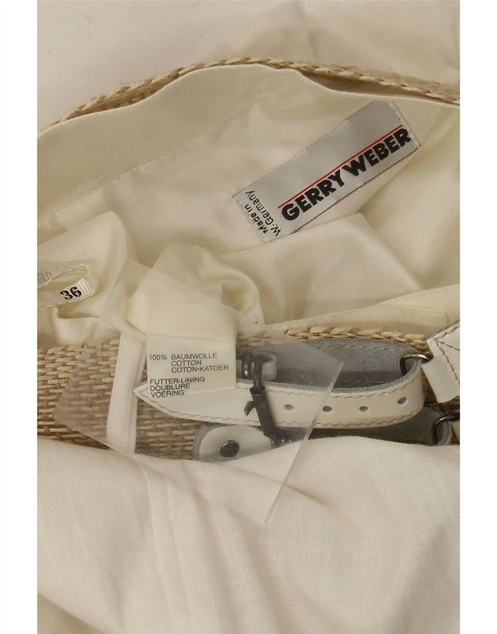 Fusta evazată pentru femei Gerry Weber EU 36 Small W26 Bumbac alb