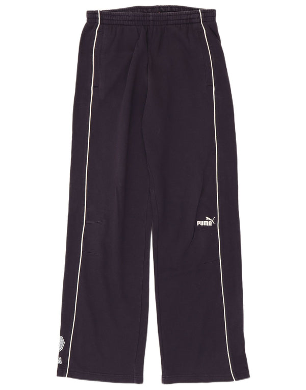 Pantaloni de trening PUMA pentru fete 15-16 ani, albastru bleumarin, bumbac