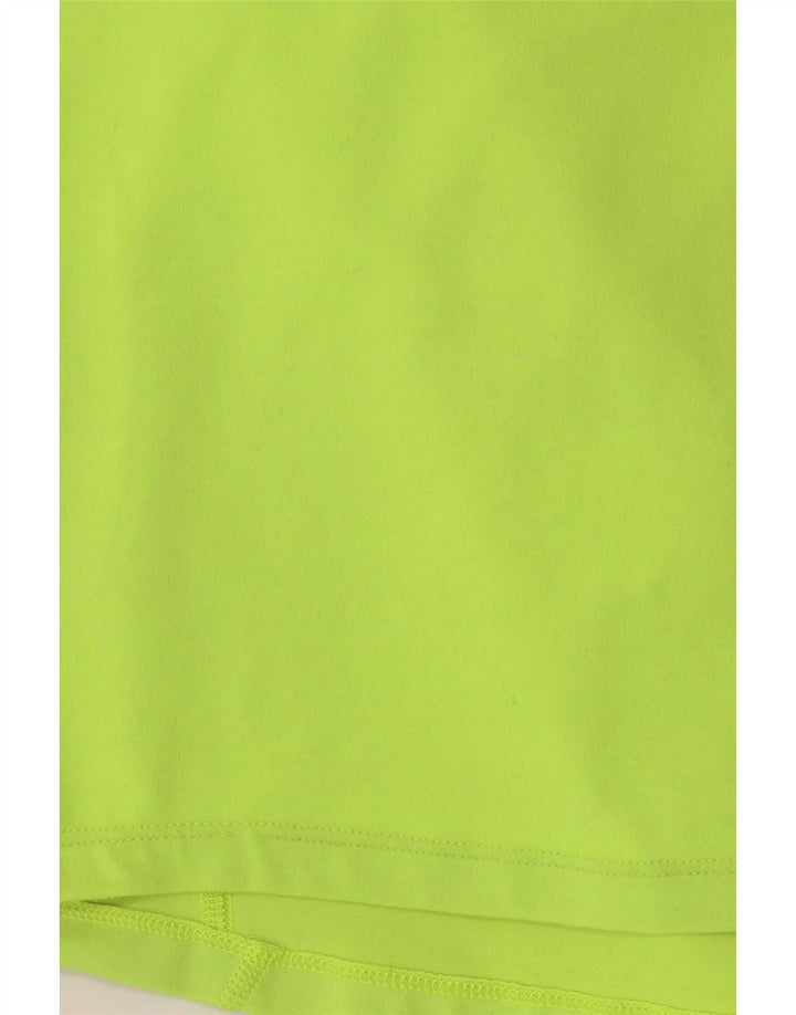 Top trening pentru bărbați Dri Fit cu fermoar și gât, poliester verde 2XL