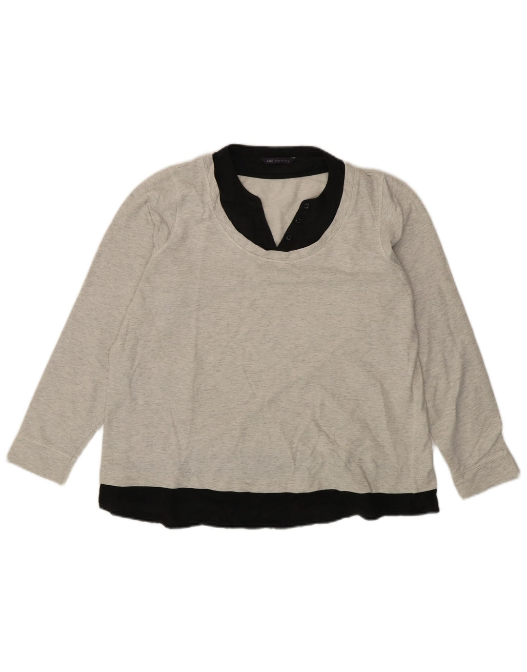 Pulover pentru damă Marks & Spencer pentru femei UK 16, mare, gri Colorblock