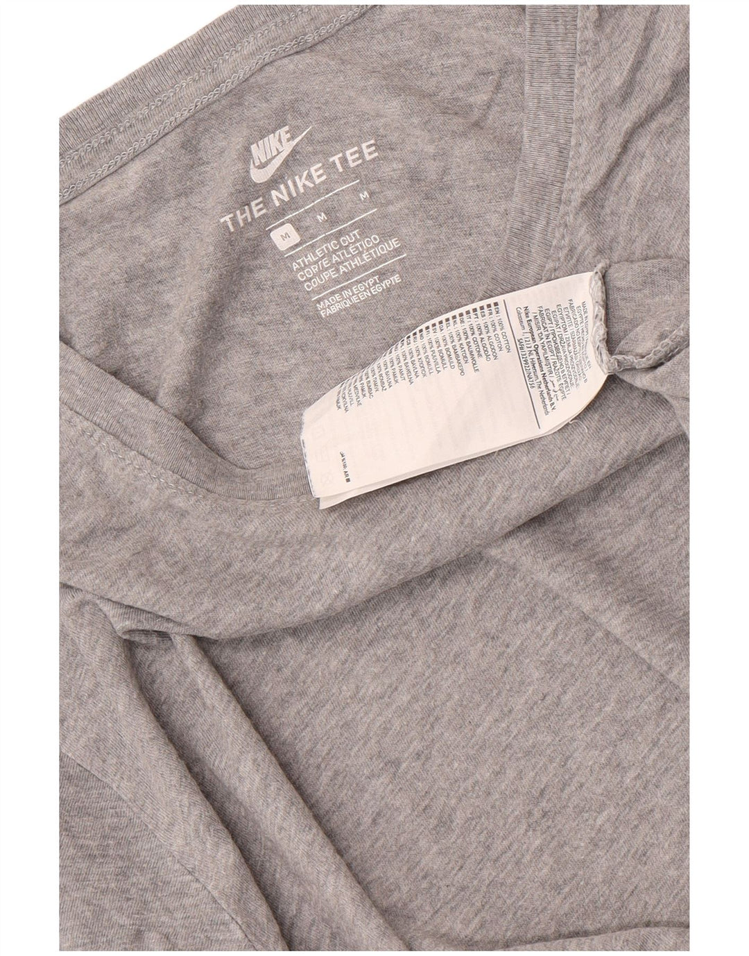 Tricou cu croi atletic Nike pentru bărbați Top, bumbac cu pete gri mediu