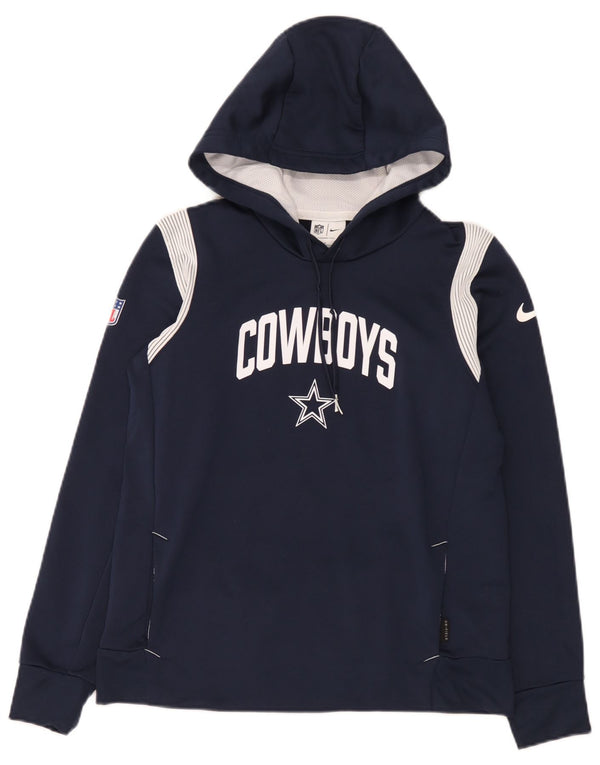 Pulover Nike pentru bărbați Dallas Cowboys Graphic Hoodie, mic, bleumarin, colorblock