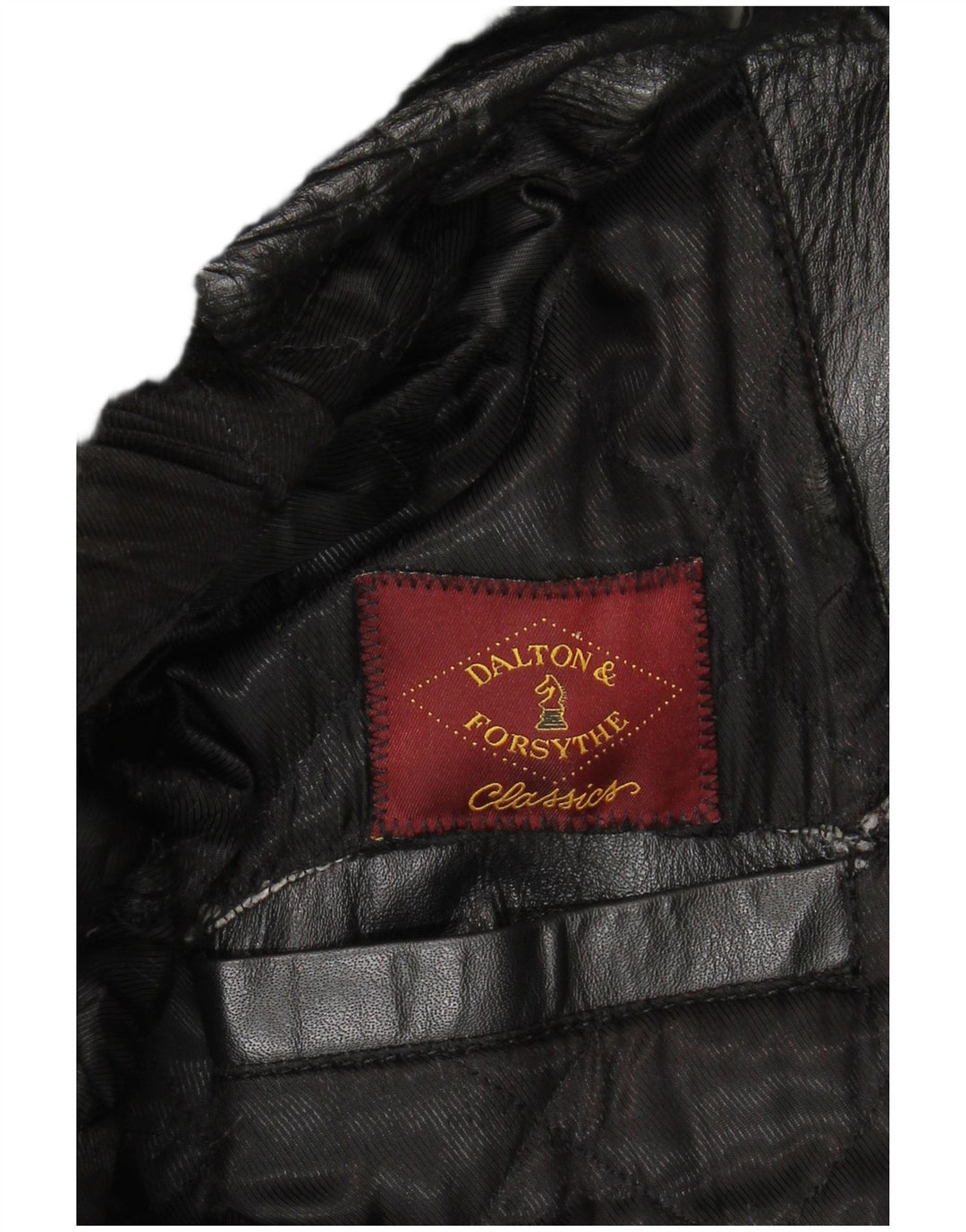 Jachetă din piele pentru bărbați Classics UK 40 Large Black