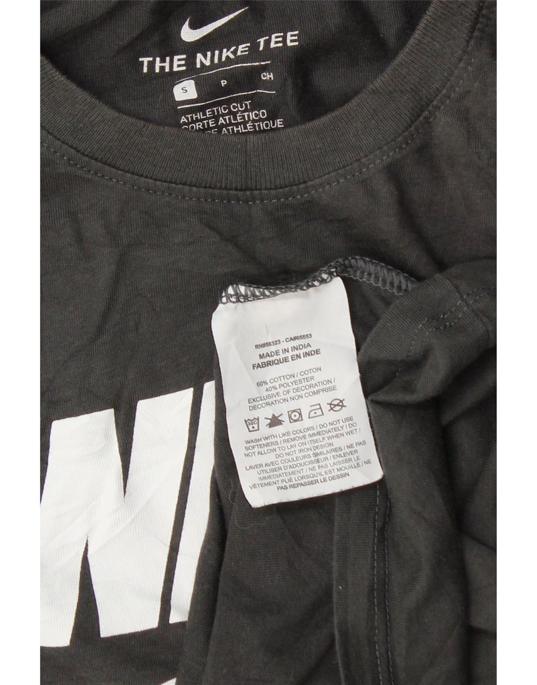 Nike pentru bărbați Athletic Cut Small Gri Bumbac