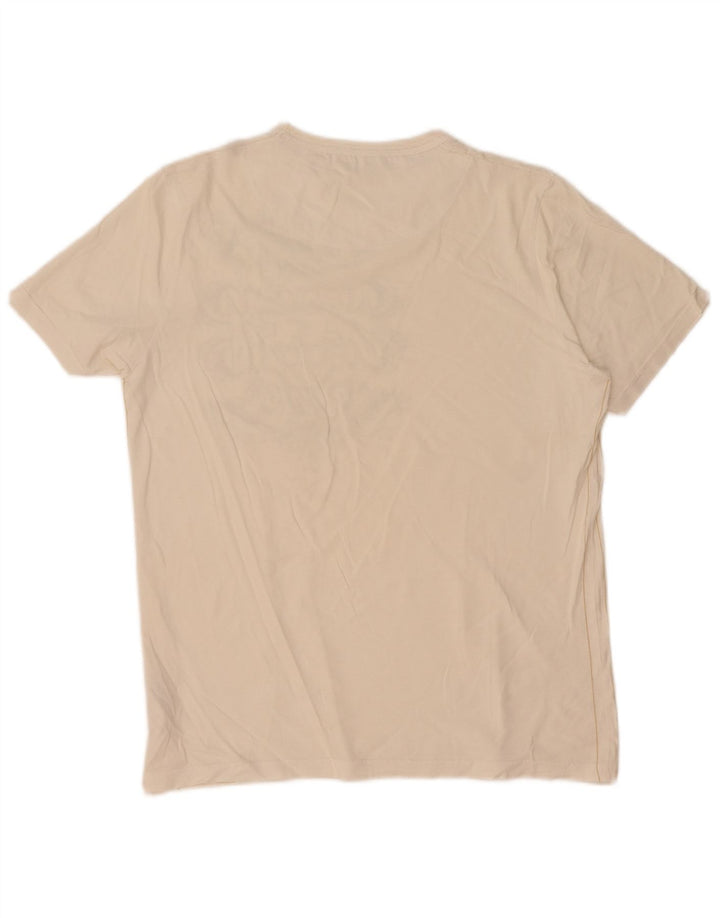 Tricou grafic pentru bărbați Ted Baker Mărimea 3, bumbac alb mediu