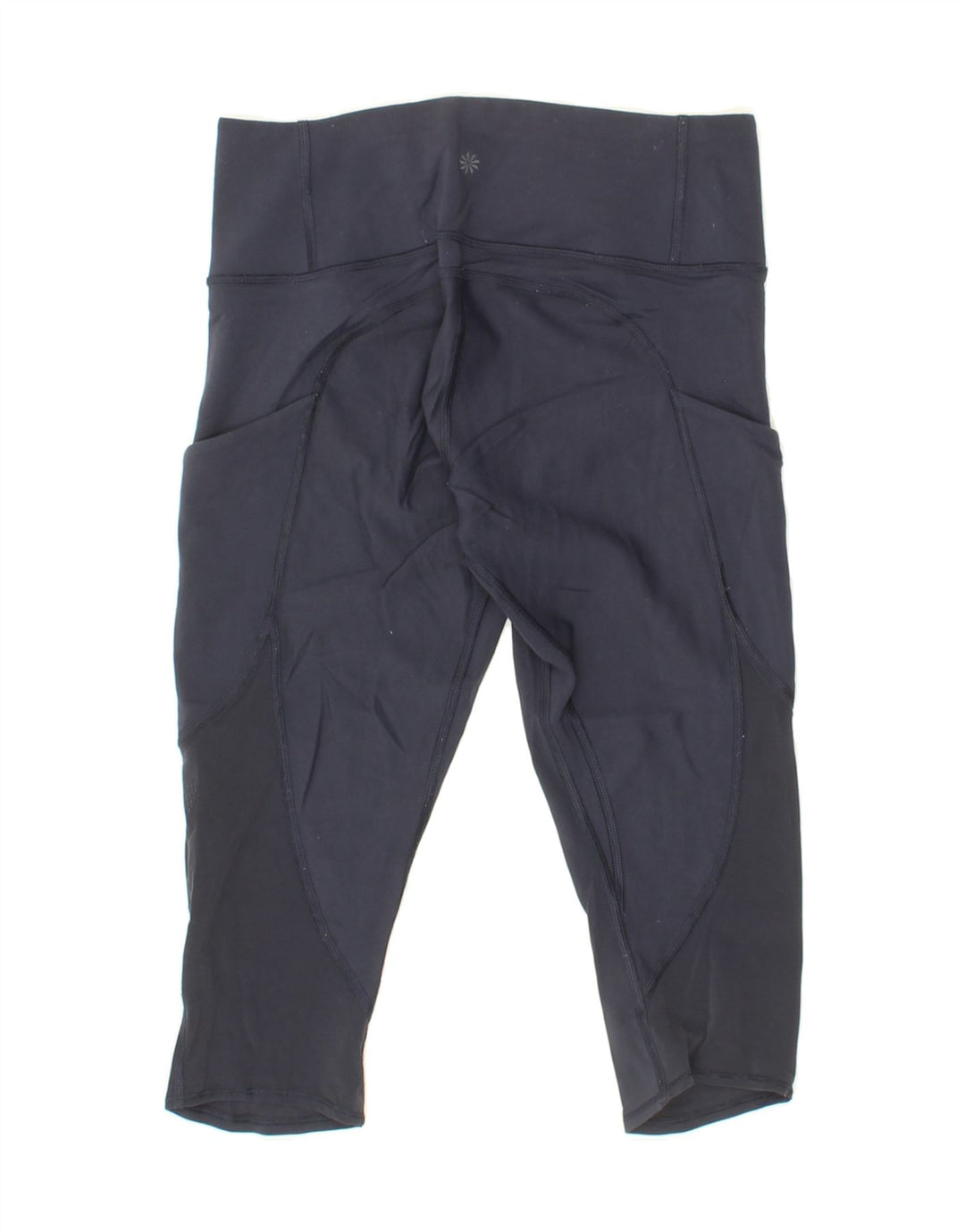ATHLETA Womens Capri Leggings Small W26 L16 Navy Blue Nylon Vintage Athleta and Second-Hand Athleta from Messina Hembry 